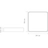 Светильник светодиодный потолочный JAZZWAY PPB SCANDIC-S 36W 4000K GR/W IP20 5037373